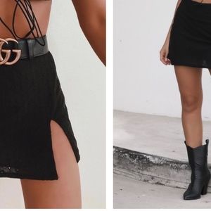 WhiteFox Boutique Bucket List Mini Skirt